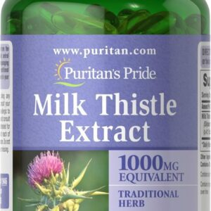 image showing Puritan's Pride Milk Thistle Extract
