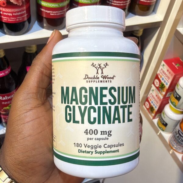 Double Wood Magnesium Glycinate 180 Capsules – Available in Ghana - Image 2
