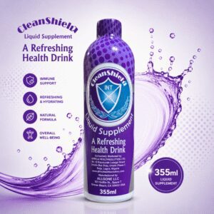 A design of medium size cleanshield liquid supplement 330ml