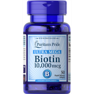 Biotin capsules 10,000mcg puritan pride