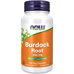 NOW Burdock root 430mg herbal supplement